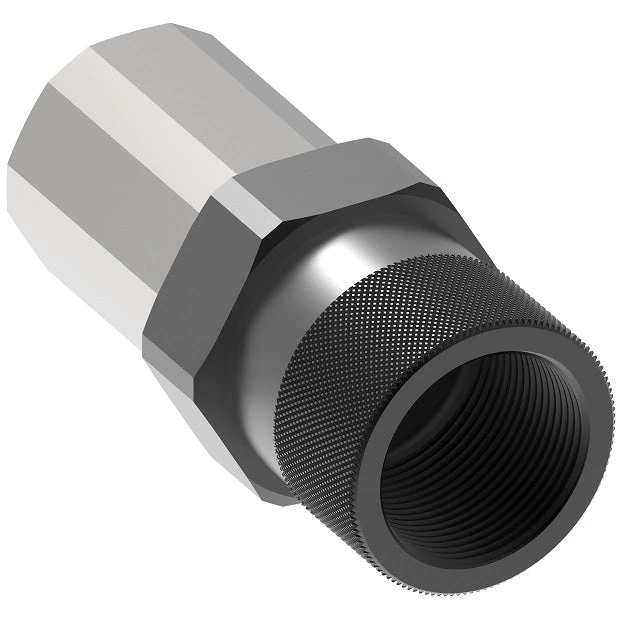 FD96-1004-24-24 Hansen® By Danfoss | Quick Disconnect Coupling | FD96 Series | 1-1/2" Female SAE O-Ring Boss X 1-1/2" High Pressure Thread To Connect Flush Face | Socket | NBR Seal | Steel 1 FD96-1004-24-24 Hansen® By Danfoss | Quick Disconnect Coupling | FD96 Series | 1-1/2" Female SAE O-Ring Boss X 1-1/2" High Pressure Thread To Connect Flush Face | Socket | NBR Seal | Steel