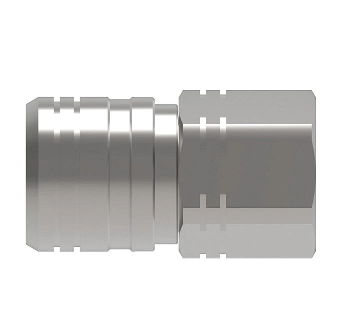 19FFS100BS Hansen® By Danfoss | Quick Disconnect Coupling | FF Series | 1" Female BSPP X 3/4" ISO 16028 Flat Face | Socket | NBR+AU Seal | Steel 2 19FFS100BS Hansen® By Danfoss | Quick Disconnect Coupling | FF Series | 1" Female BSPP X 3/4" ISO 16028 Flat Face | Socket | NBR+AU Seal | Steel - Image 2