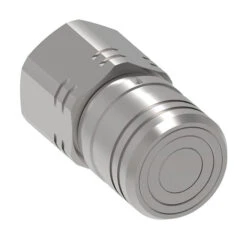 19FFS100BS Hansen® By Danfoss | Quick Disconnect Coupling | FF Series | 1" Female BSPP X 3/4" ISO 16028 Flat Face | Socket | NBR+AU Seal | Steel