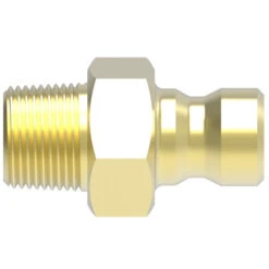 FTP556 Hansen By Danfoss | Thermal Management Quick Disconnect Coupling | Flo-Temp Series | 3/4" Male NPTF X 1/2" Body Size | Plug | Brass -Hose Ware House Danfoss Hansen Flo Temp Series Male Thread Plug 3 e013ec30 1386 4b11 80ea 3ec82e1e7582