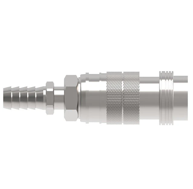 23204025 Hansen® By Danfoss | Pneumatic Quick Disconnect Coupling | Full-Bore Series | Hose Barb End | 1/2" Hose ID X 1/2" Body Size | Socket | Buna-N Seal | Steel 2 23204025 Hansen® By Danfoss | Pneumatic Quick Disconnect Coupling | Full-Bore Series | Hose Barb End | 1/2" Hose ID X 1/2" Body Size | Socket | Buna-N Seal | Steel - Image 2