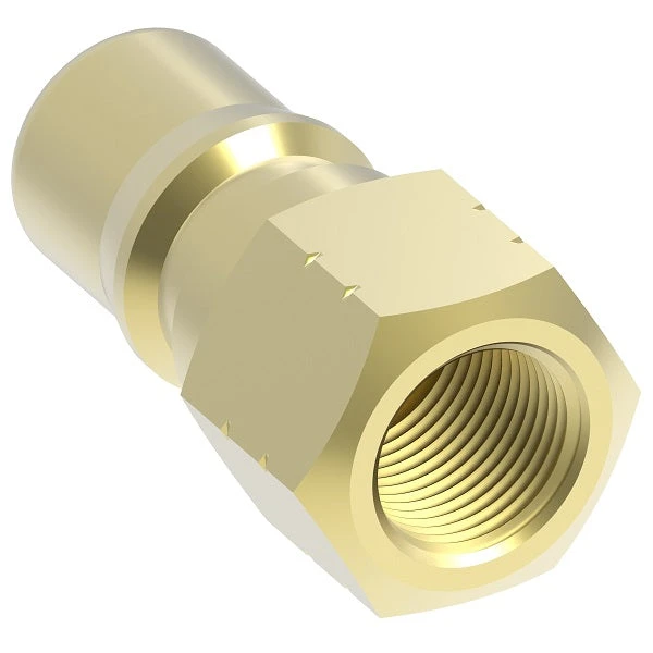B4KP26 Hansen® By Danfoss | Quick Disconnect Coupling | HK1-8 Series | 1/2" Female NPTF X 1/2" ISO 7241-1 B | Plug | NBR Seal | Brass 3 B4KP26 Hansen® By Danfoss | Quick Disconnect Coupling | HK1-8 Series | 1/2" Female NPTF X 1/2" ISO 7241-1 B | Plug | NBR Seal | Brass - Image 3