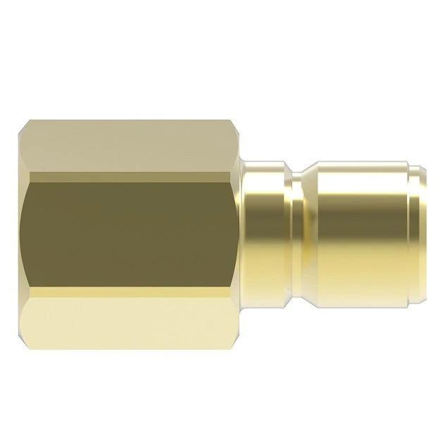 B6T31 Hansen® By Danfoss | Quick Disconnect Coupling | ST Series | 3/4" Female NPTF X 3/4" Body Size | Plug | NBR Seal | Brass 2 B6T31 Hansen® By Danfoss | Quick Disconnect Coupling | ST Series | 3/4" Female NPTF X 3/4" Body Size | Plug | NBR Seal | Brass - Image 2