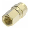 00904B-604 Weatherhead By Danfoss | Female 37° JIC Swivel Field Attachable Fitting | 009 "B" Series | -04 Female 37° JIC Swivel X -04 Reusable Hose End | Brass