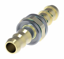 10008B-Y08 Weatherhead By Danfoss | Hose Mender Field Attachable Push-On Fitting | 100 'B' Series Barb-Tite | -08 Push-On Hose Barb X -08 Push-On Hose Barb | Brass