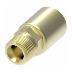 33808P-106 Weatherhead By Danfoss | 338 'P' Series | Male Pipe Rigid Crimp Fitting | -06 Male Pipe X -08 Hose Barb | Brass