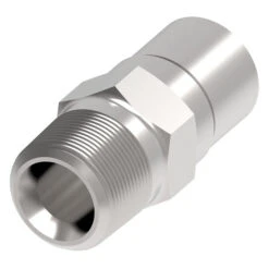 S-1106-1 Weatherhead By Danfoss | Everswage | Male Pipe Crimp Fitting For Everflex Hose | 5/16" Hose Barb X 1/4" Male NPT | 300 Stainless Steel