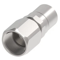 S-1312 Weatherhead By Danfoss | Everswage | Female SAE 37° JIC Swivel Crimp Fitting For Everflex Hose | 5/8" Hose Barb X 3/4" Female SAE 37° JIC Swivel | 300 Stainless Steel