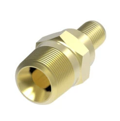 NM16-16-B Weatherhead By Danfoss | Everswage | Male Pipe Insert Crimp Fitting For Everflex Hose | 7/8" Hose Barb X 1" Male Pipe | Brass