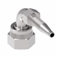 FJ8734-0606S Weatherhead By Danfoss | Female ORS Swivel 90° Elbow Field Attachable Fitting For 1 & 2 Wire Braided Hose | Nipple Assembly | -06 Female O-Ring Face Seal Swivel X -06 Reusable Hose End | Steel -Hose Ware House Danfoss Weatherhead FJ8734 Adapter 3 5ab11a9b a7fa 4496 b1de d5293d513303