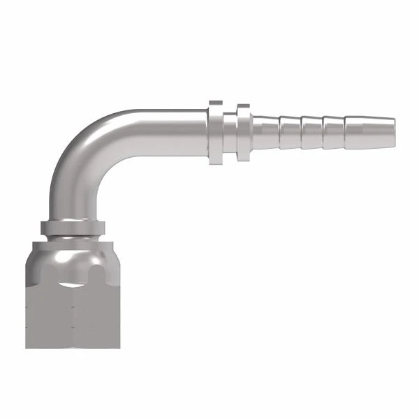 26791-10-08ZF Winner By Danfoss | Female JIC 37° Swivel 90° Elbow 2-Piece Hose Crimp Fitting | -10 Female JIC 37° Swivel X -08 Hose Barb | Steel 2 26791-10-08ZF Winner By Danfoss | Female JIC 37° Swivel 90° Elbow 2-Piece Hose Crimp Fitting | -10 Female JIC 37° Swivel X -08 Hose Barb | Steel - Image 2