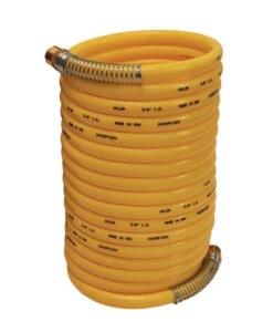 CC1412 Coil-Chief By Dixon Valve | Self-Storing Air Hose | 1/4" Hose ID | 1/4" Male NPT X 1/4" Male NPT | 12ft Length | Nylon