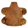 BBU14 By Dixon Valve | Boss® Clamp | 4-Bolt Type | 2-Gripping Fingers | 1" Hose ID | Hose OD: From 1-34/64" To 1-46/64" | Brass