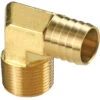 1290808C By Dixon Valve | Male Hose Barb Insert | 90° Elbow | 1/2" Male NPTF X 1/2" Hose Barb | Brass