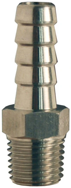 RN34 By Dixon Valve | Male Hose Barb Insert | 1/2" Male NPT X 3/8" Hose ID | 316 Stainless Steel