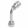 EJ5041-0606S Aeroquip By Danfoss | Female ORS Swivel Long Drop 90° Elbow 100R5 Crimp Fitting | FJ Series | -06 Female O-Ring Face Seal Swivel X -06 Hose Barb | Steel