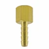 F40 By ZSi-Foster | Barbed Insert Hose Fitting | Female (Solid) | 3/8" Female NPT X 3/8" ID | Brass