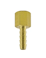 F40 By ZSi-Foster | Barbed Insert Hose Fitting | Female (Solid) | 3/8" Female NPT X 3/8" ID | Brass