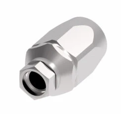 FC5989-0404S Aeroquip By Danfoss | Lifesaver 100R2 TTC Reusable Hose Fitting | FC Series | -04 Braze X -04 Reusable Hose End | Steel