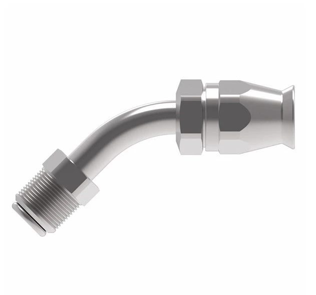 FC9063-0505S Aeroquip By Danfoss | Male SAE Inverted Flare 45° Elbow Super Gem PTFE Reusable Hose Fitting | FC Series | -05 SAE Male SAE Inverted Flare X -05 Reusable Hose End | Steel 2 FC9063-0505S Aeroquip By Danfoss | Male SAE Inverted Flare 45° Elbow Super Gem PTFE Reusable Hose Fitting | FC Series | -05 SAE Male SAE Inverted Flare X -05 Reusable Hose End | Steel - Image 2