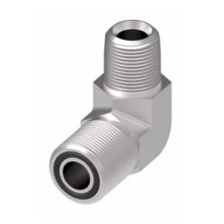 FF2032T2424S Aeroquip By Danfoss | ORS/Male NPTF 90° Elbow Adapter | -24 Male O-Ring Face Seal X -24 Male NPTF | Steel