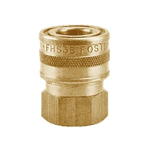 FHS2B By ZSi-Foster | Quick Disconnect | FH Series | Straight-Thru Socket | 1/4" FPT | Brass