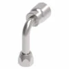 FJ3251-1212S Aeroquip By Danfoss | Female 37° JIC Swivel Long Drop 90° Elbow 100R5 Crimp Fitting | FJ Series | -12 Female 37° JIC Swivel X -12 Hose Barb | Steel