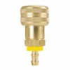 FM1713W By ZSi-Foster | Quick Disconnect | 1-Way Automatic Socket | Buna-N Seal | For Water | Push-On Hose Stem | 3/8" ID | Brass/Stainless Steel