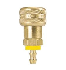FM1713W By ZSi-Foster | Quick Disconnect | 1-Way Automatic Socket | Buna-N Seal | For Water | Push-On Hose Stem | 3/8" ID | Brass/Stainless Steel