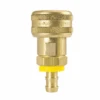 FM1814W By ZSi-Foster | Quick Disconnect | 1-Way Automatic Socket | Buna-N Seal | For Water | Push-On Hose Stem | 1/2" ID | Brass/Stainless Steel