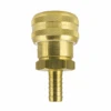 FM6806W By ZSi-Foster | Quick Disconnect | 1-Way Automatic Socket | Buna-N Seal | For Water | Hose Stem | 1/2" ID | Brass/Stainless Steel