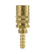 FS205 By ZSi-Foster | Quick Disconnect | FJT Series | 1/4" Series | Straight Thru Socket | 5/16" I.D Hose Stem | Straight | Brass