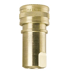 H4B-102 By ZSi-Foster | Quick Disconnect | FHK Series | 1/2" Two Way Shut Off | 1/2" Socket | W/ Neoprene Seal | Brass