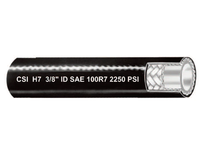 1/8" H7 By Couplamatic | Braid Reinforced Hydraulic Hose | SAE 100R7 | 1/8" ID | Thermoplastic | Polyester | 250ft 1 1/8" H7 By Couplamatic | Braid Reinforced Hydraulic Hose | SAE 100R7 | 1/8" ID | Thermoplastic | Polyester | 250ft