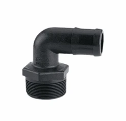 HB025-90 By Banjo | Pipe Fitting | 1/4" Male NPT X 1/4" Hose Barb | 90° Elbow | 300 PSI | Polypropylene | Pack Of 10