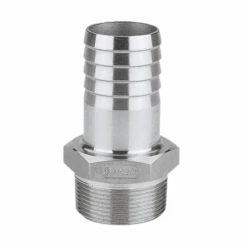 HB100SS By Banjo | Pipe Fitting | 1" Male NPT X 1" Hose Barb | Straight | 300 PSI | 316 Stainless Steel | Pack Of 10