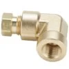 170HD-8-6 By Parker | Hi-Duty Fittings | 1/2" Tube Size X 3/8" Female Pipe Thread | Min. Orifice Size: .437" | .740" Hex | 90° Elbow | Brass | Pack Of 5