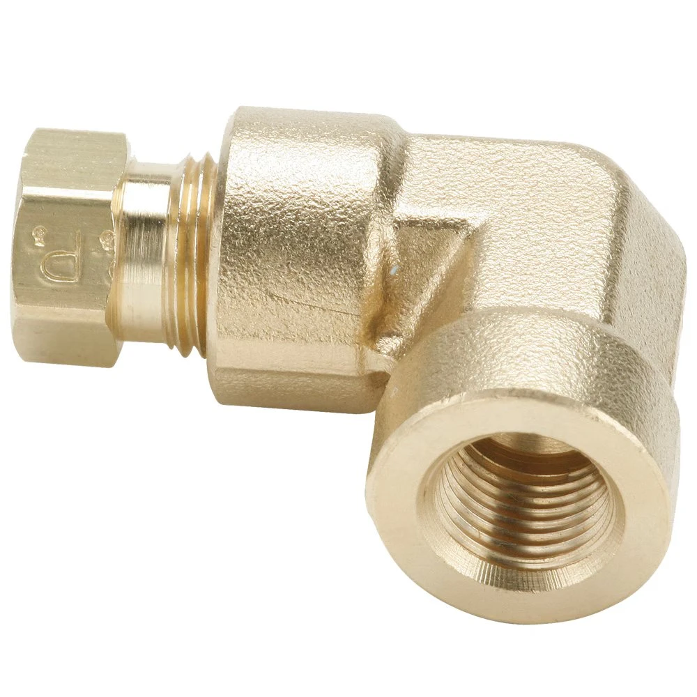 170HD-4-4 By Parker | Hi-Duty Fittings | 1/4" Tube Size X 1/4" Female Pipe Thread | Min. Orifice Size: .187" | .875" Hex | 90° Elbow | Brass | Pack Of 5 1 170HD-4-4 By Parker | Hi-Duty Fittings | 1/4" Tube Size X 1/4" Female Pipe Thread | Min. Orifice Size: .187" | .875" Hex | 90° Elbow | Brass | Pack Of 5