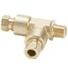 171HD-4-2 By Parker | Hi-Duty Fittings | 1/4" Tube Size X 1/8" Male Pipe Thread | Min. Orifice Size: .187" | .500" Hex | 1.92" Length | Tee | Brass | Pack Of 10