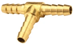 1790806C By Dixon Valve | Hose Mender / Splicer Reducer | Tee | 1/2" Hose ID X 1/2" Hose ID X 3/8" Hose ID Branch | Brass