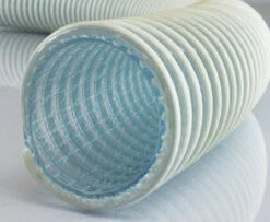 3012-0200-100 By Jason Industrial | 3012 Series | FDA 3-A Liquid Suction Hose | S-omega | 100 PSI | 2" ID | 2.60" OD | PVC | 100ft