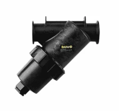 MLS222-16 By Banjo | Manifold Flange Connections | 2" Full Port Manifold Y-Line Strainer With 16 316 Stainless Steel Mesh Screen | Gasket: EPDM | 225 PSI