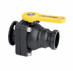 MVSF220FP By Banjo | Manifold Flange Connection For Full Port Manifold "Stubby" Valve | 2" Flange X 2" Male Adapter | Opening Thru Ball: 2" | 150 PSI | Polypropylene | Pack Of 9