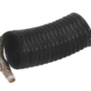 N9DS1-25 By Nycoil | Self-Storing Air Hose Assembly | 3/4" Hose ID | 3/4" MPT Swivel | Black | 160 PSI | Nylon | 25ft