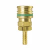 BLO-3603 By ZSi-Foster | Quick Disconnect | O60 Series | 1/4" Standard Socket | 1/4" ID | Hose Stem | Ball Lock | Brass