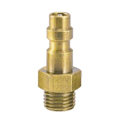 PJ8-2V By ZSi-Foster | Quick Disconnect Plug | .170" X 1/4" | Valve Core Brass (for Plastic And Metal Tubing)
