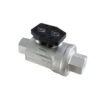 4202 25 34 20 By Parker | Axial Valve | G1" Female BSPP Thread W/ FKM Seal | 144 Mm Length | Straight | Nickel-Plated Brass