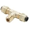 172P-8-6 By Parker | Poly-Tite Fittings | 1/2" Tube Size X 3/8" Male Pipe Thread X 11/16" Thread | 2.24" Length | Tee | Brass | Pack Of 10