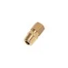 0105 08 13 By Parker | Legris Stud Fitting | 8 Mm Tube Size X 1/4" Male BSPT Thread | 14 Mm Hex (F) | 14 Mm Hex (F1) | Straight | Brass | Pack Of 10