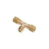 0108 12 13 By Parker | Legris Stud Fitting | 12 Mm Tube Size X 1/4" Male BSPT Thread | 22 Mm Hex | 60 Mm Length | Tee | Brass | Pack Of 10